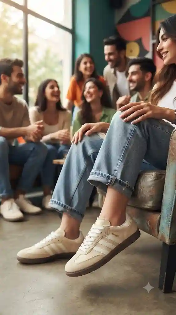 کفش ونس زنانه سامبا کرم کد 279